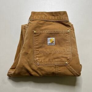 Carhartt Double Knee Canvas Work Pants Jeans 30x30 Y2K Loose Fit distress